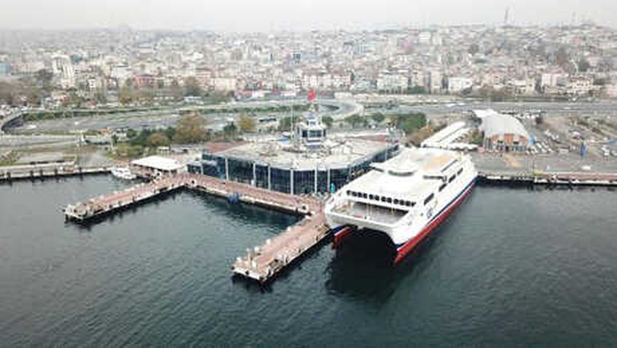 İdo Yenikapı İskelesi Havadan Görüntülendi