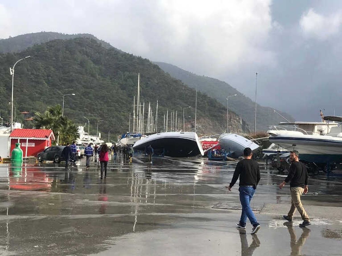 Marmaris\'te Dehşete Düşüren Görüntüler