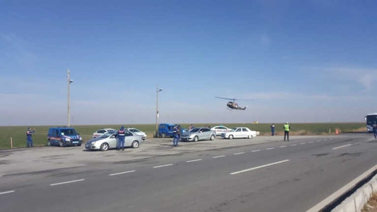 Aksaray\'da Jandarmadan Helikopter Destekli Uygulama