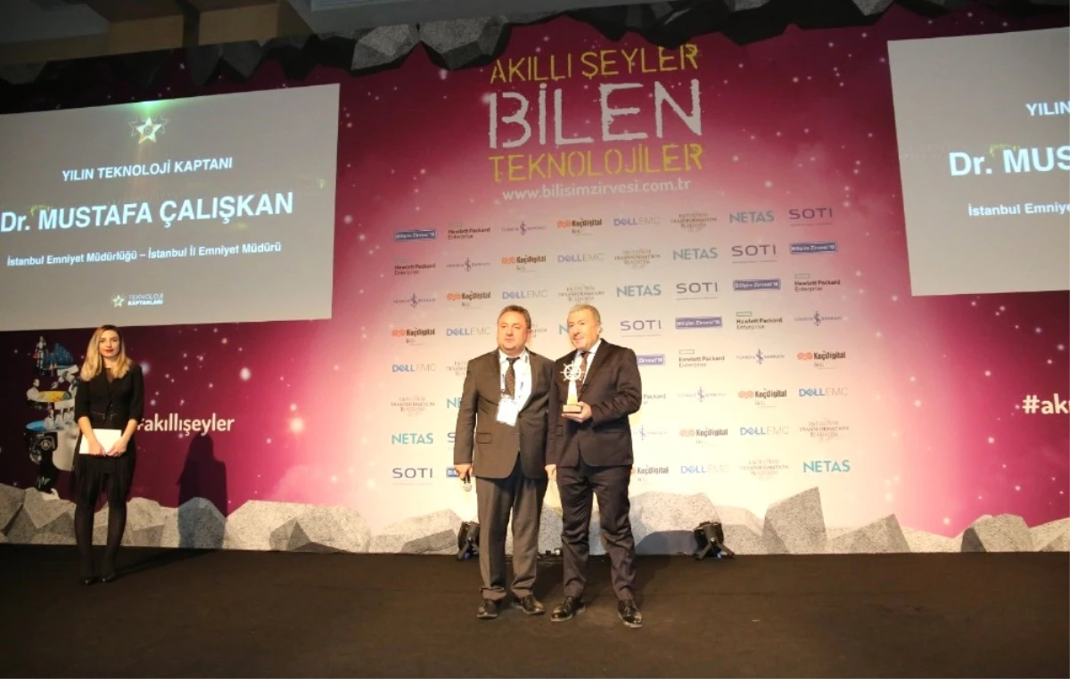 İstanbul Emniyet Müdürü Çalışkan\'a \'Yılın Teknoloji Kaptanı\' Ödülü