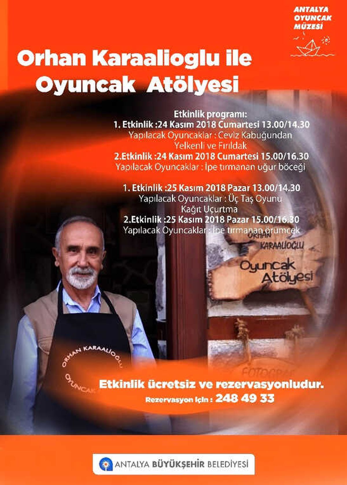 Orhan Karaalioğlu ile Oyuncak Atölyesi Başlıyor