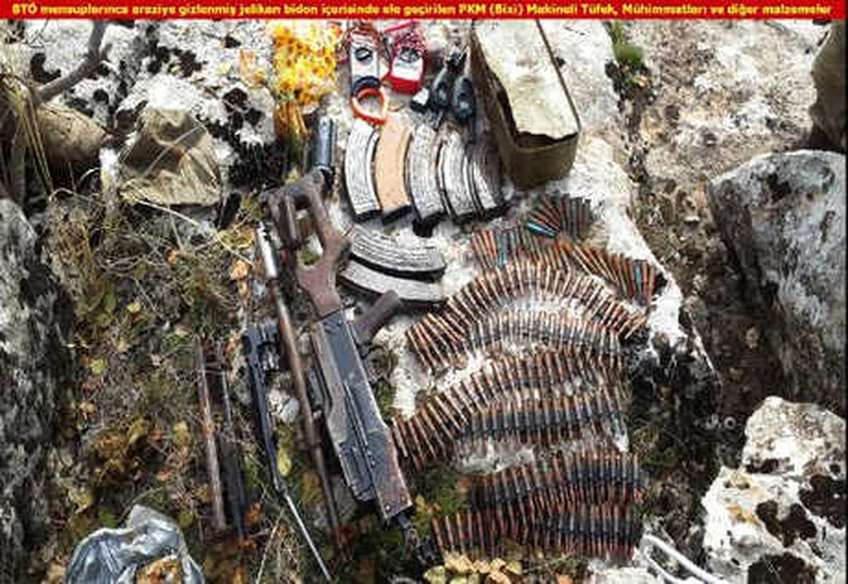 Silvan\'da PKK\'nın Kullandığı 7 Mağara ve 5 Sığınak Bulundu