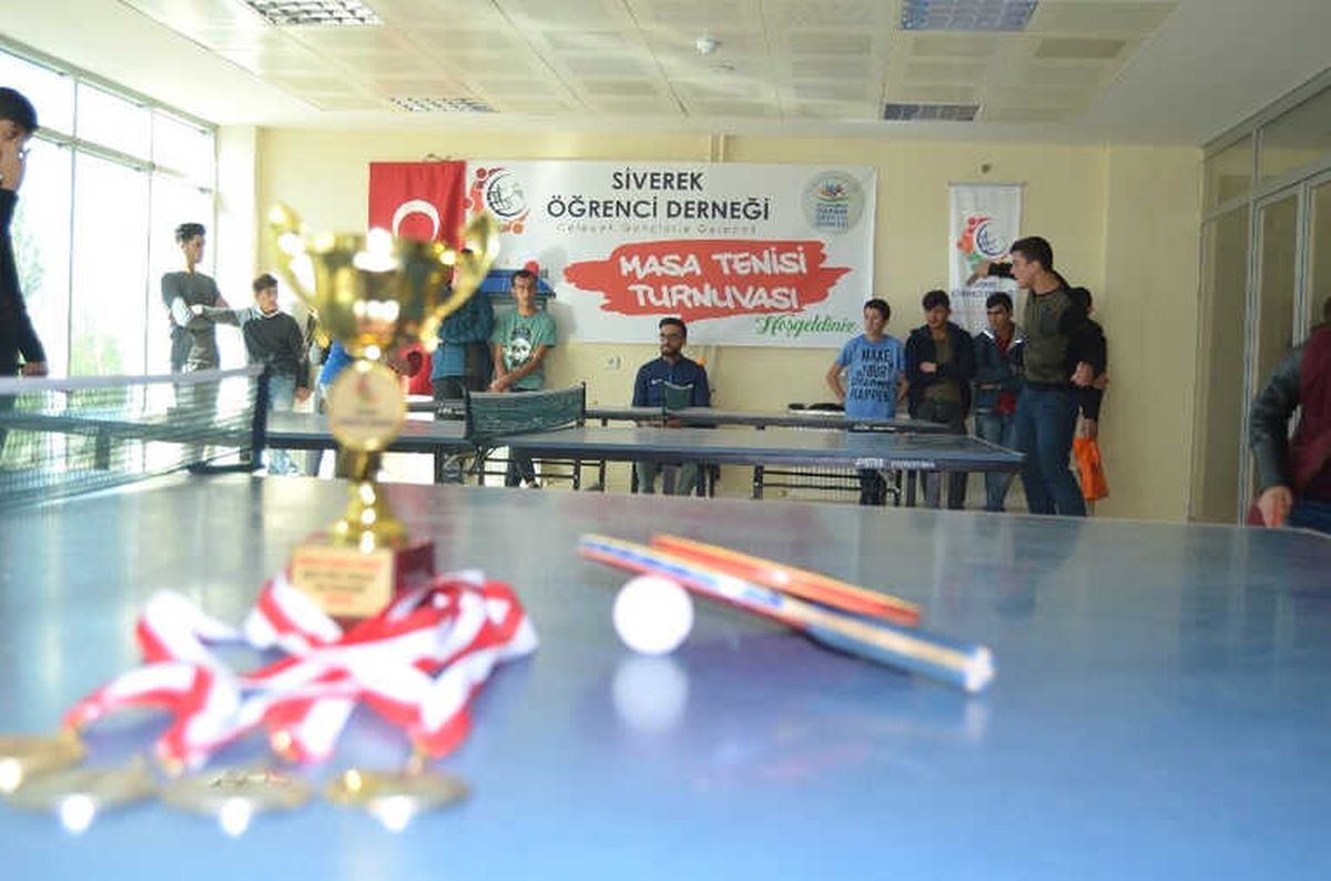 Siverek\'te Liselerarası Masa Tenisi Turnuvası