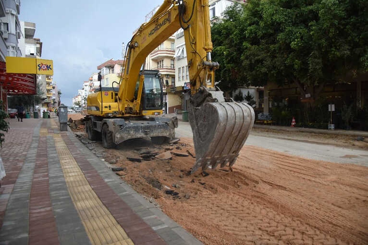 Alanya\'da Cadde Yenileme Çalışmaları