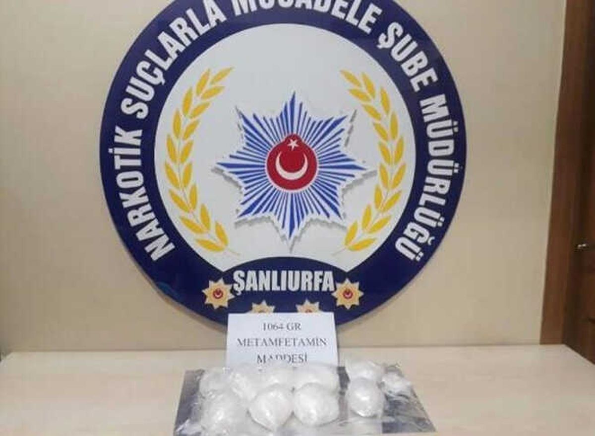 Şanlıurfa\'da 1 Kilo 60 Gram Metamfetamin Ele Geçirildi