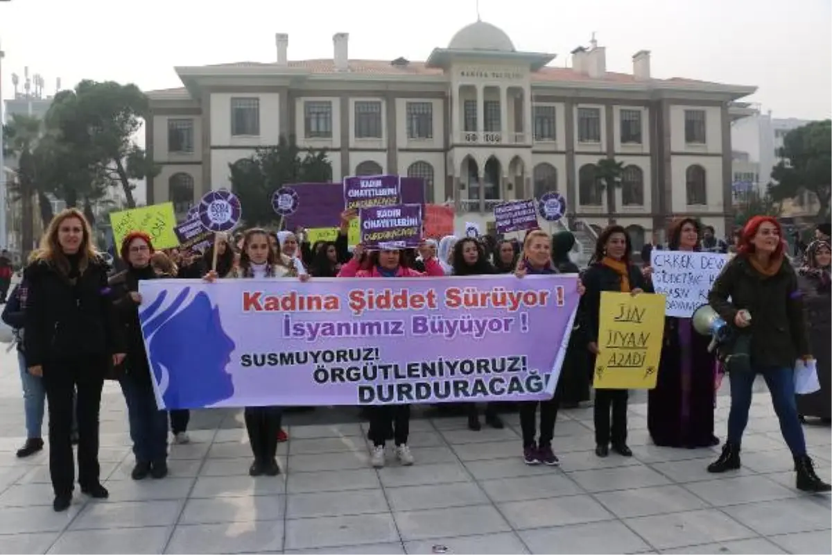 Manisa\'da Kadına Karşı Şiddet Protesto Edildi