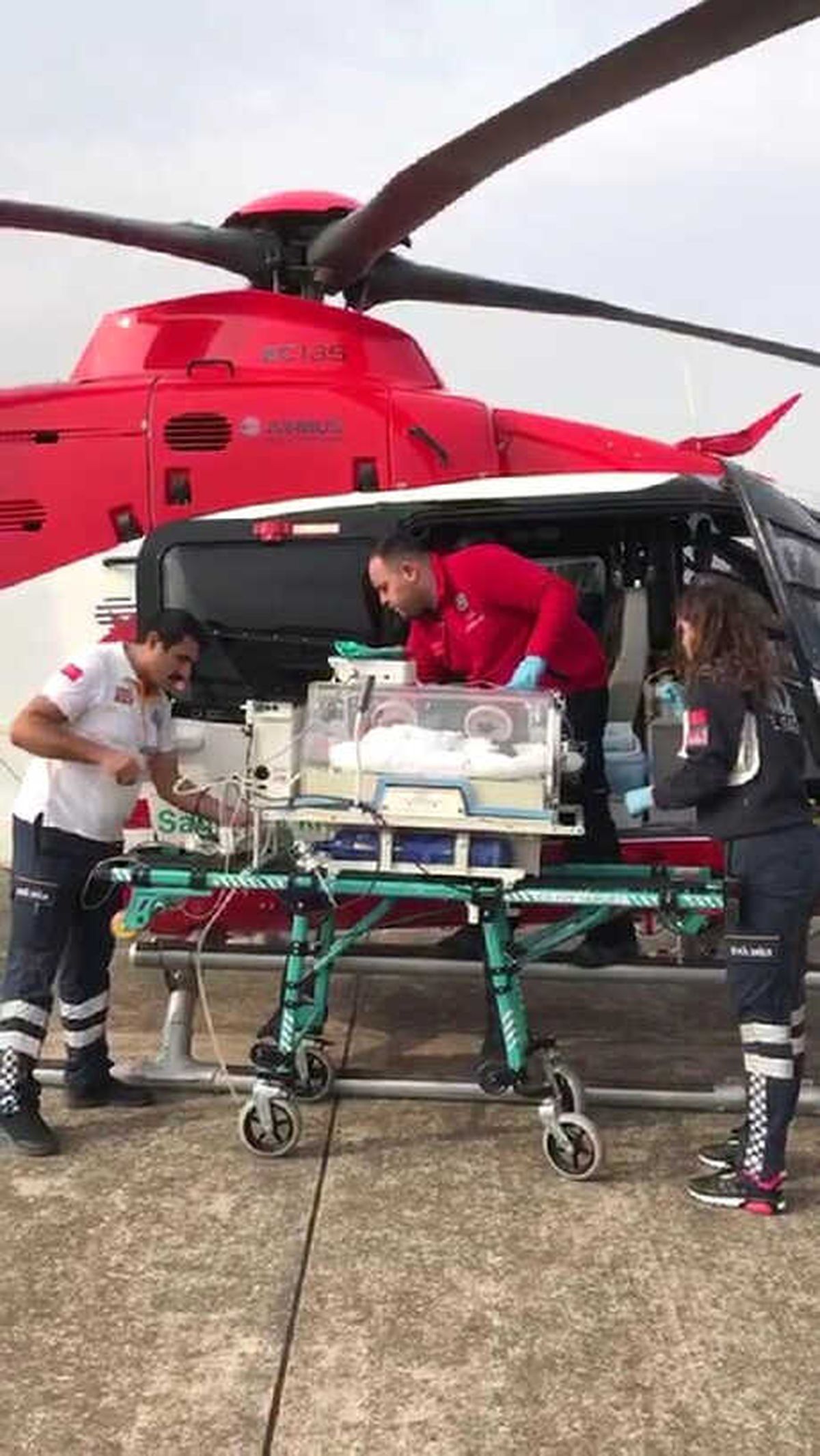 Eymen Bebeğe Ambulans Helikopterle Sevk