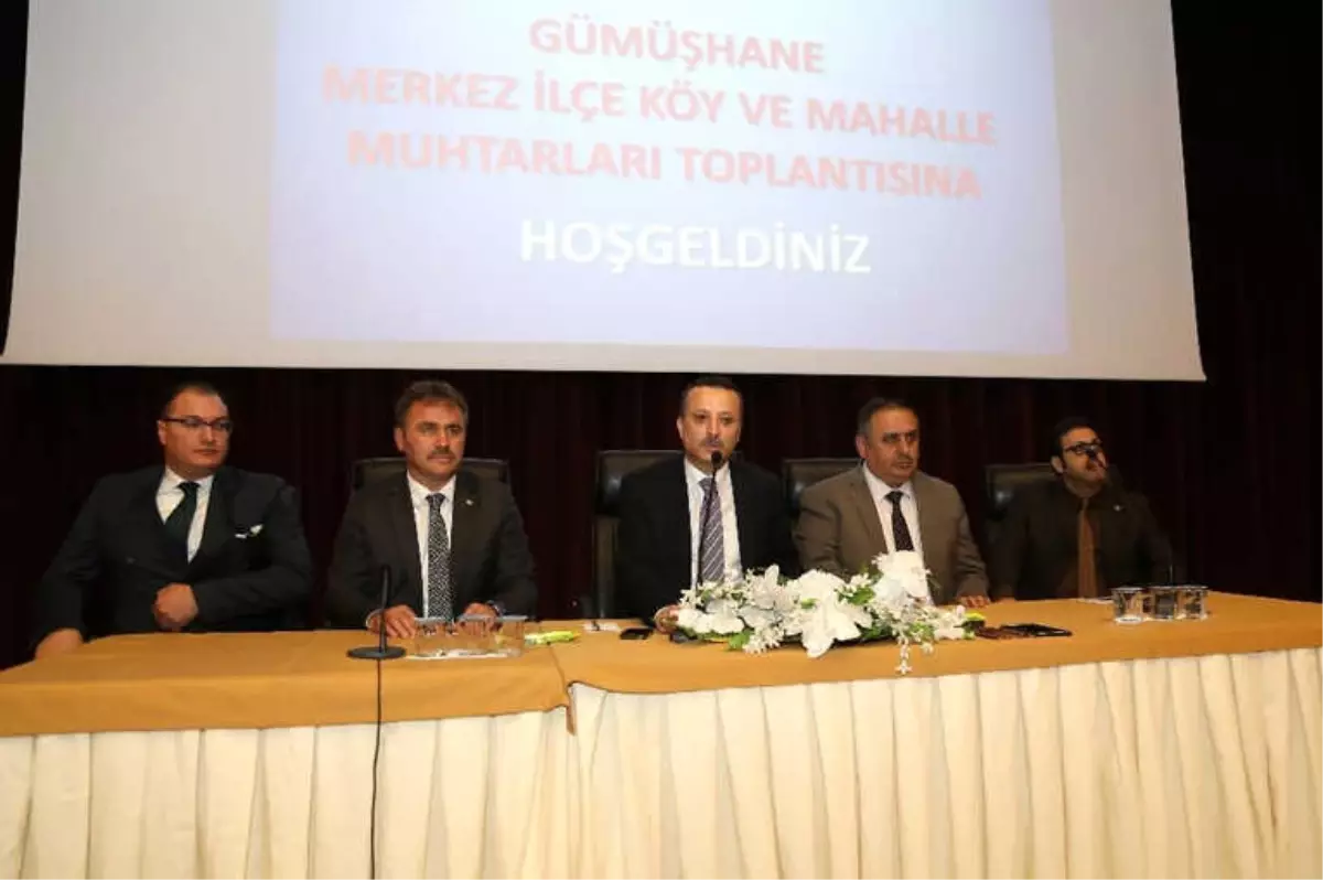 Gümüşhane\'de Muhtarlar Toplantısı Düzenlendi