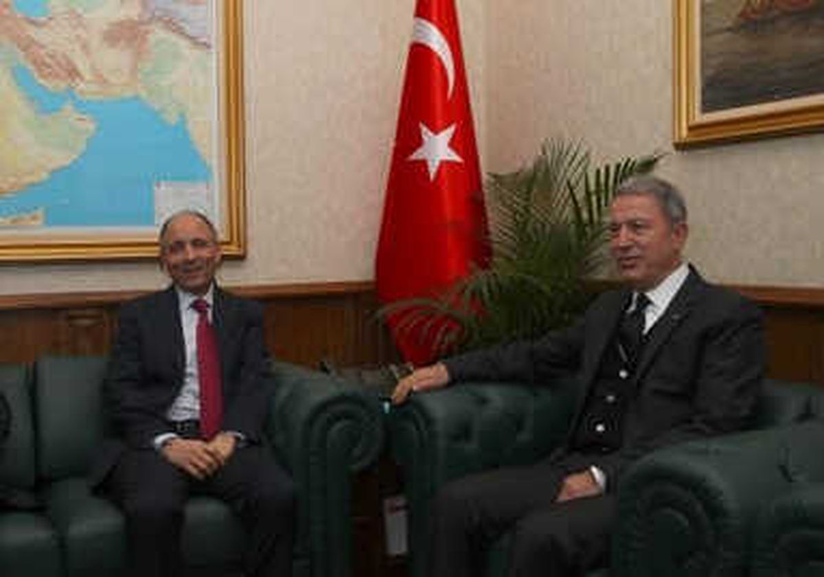 Libya\'nın Ankara Büyükelçisi Abduqader, Bakan Akar\'ı Ziyaret Etti