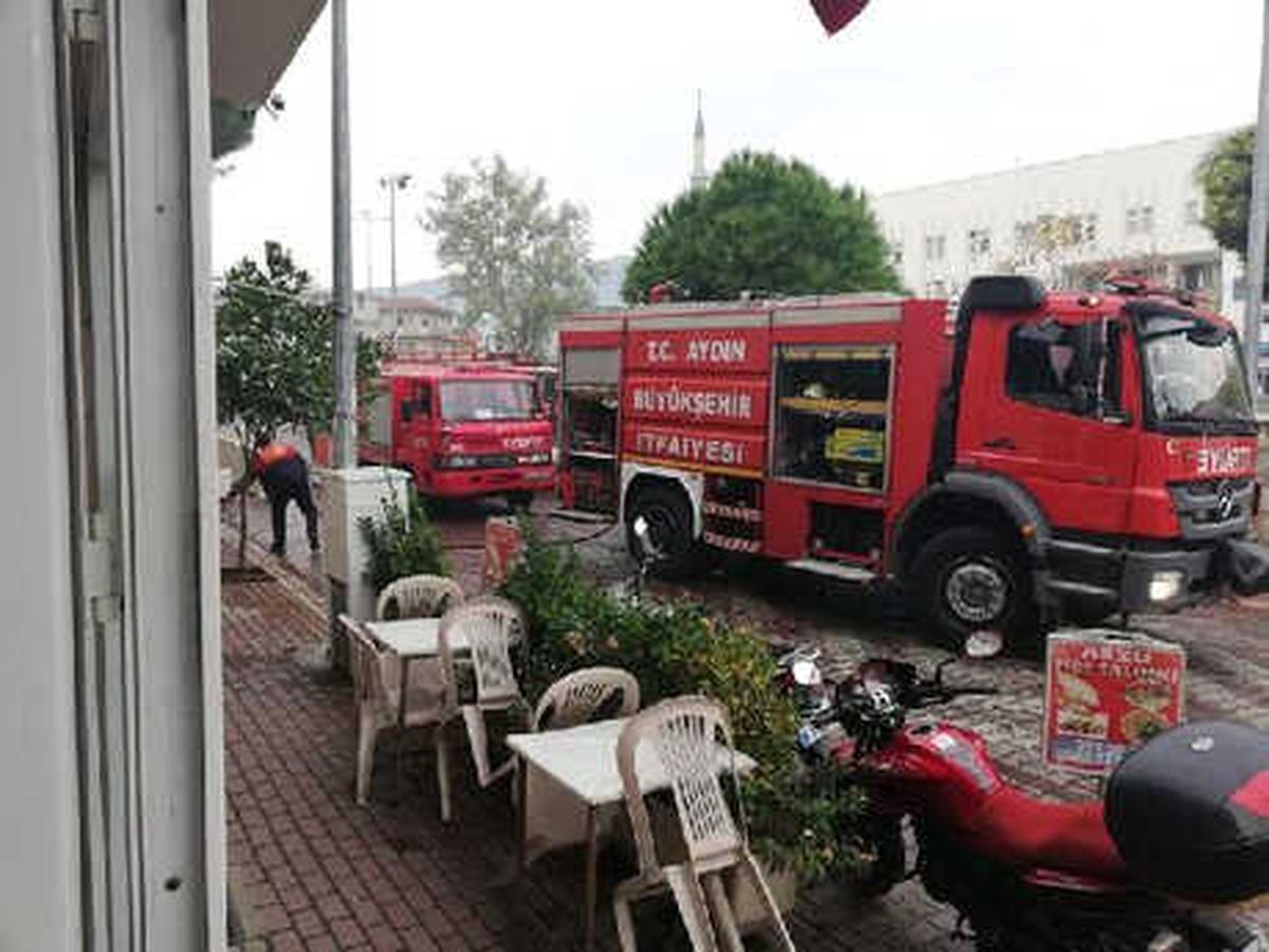 Sultanhisar Emniyet Amirliği\'nde Yangın