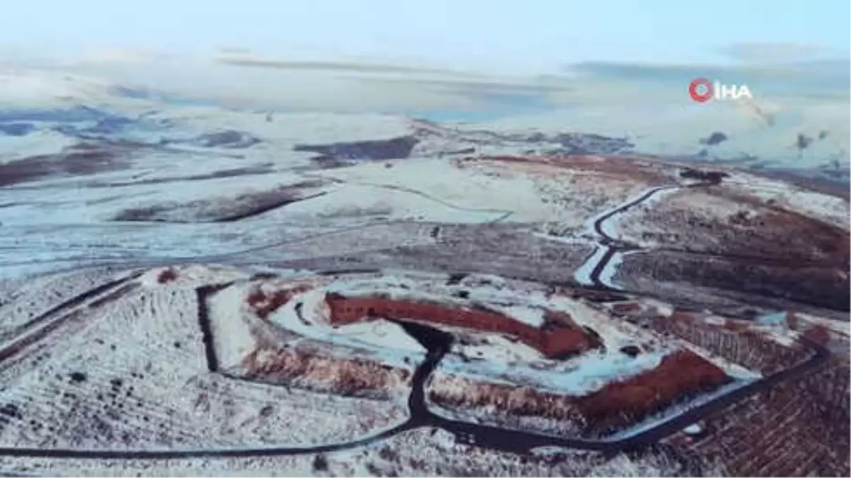 Beyaz Örtü ile Kapanan Erzurum Havadan Görüntülendi