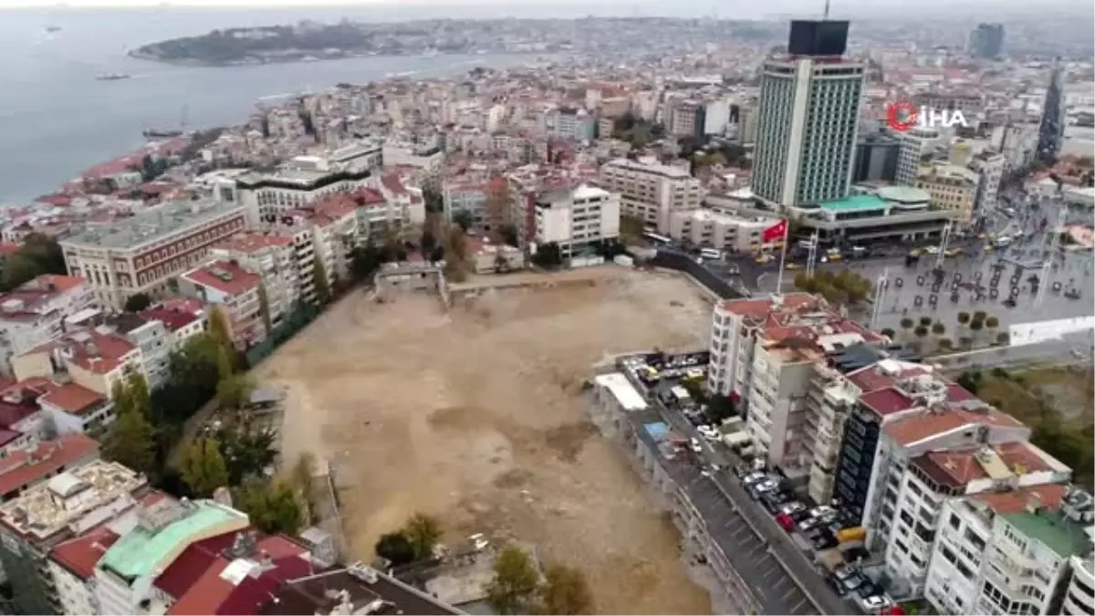 Yıkım Sonrası Atatürk Kültür Merkezi Alanı Havadan Görüntülendi