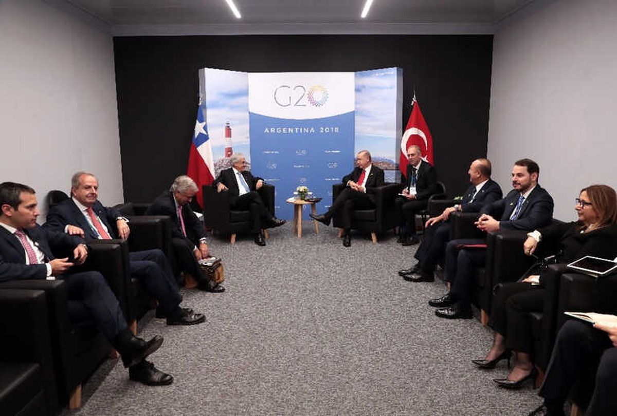 Cumhurbaşkanı Erdoğan, Şili Devlet Başkanı Pinera ile Görüştü