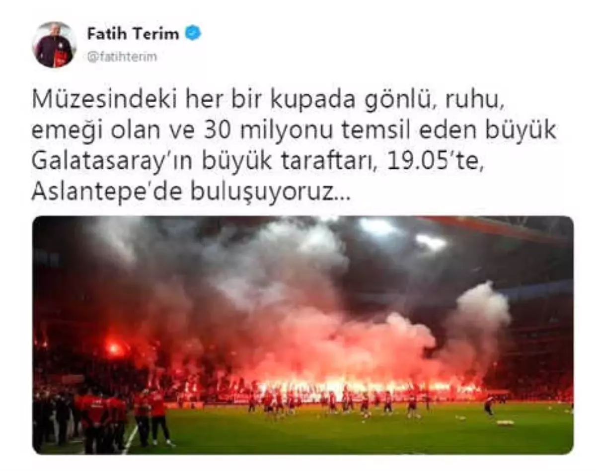 Fatih Terim\'den Sarı Kırmızılı Taraftara Çağrı