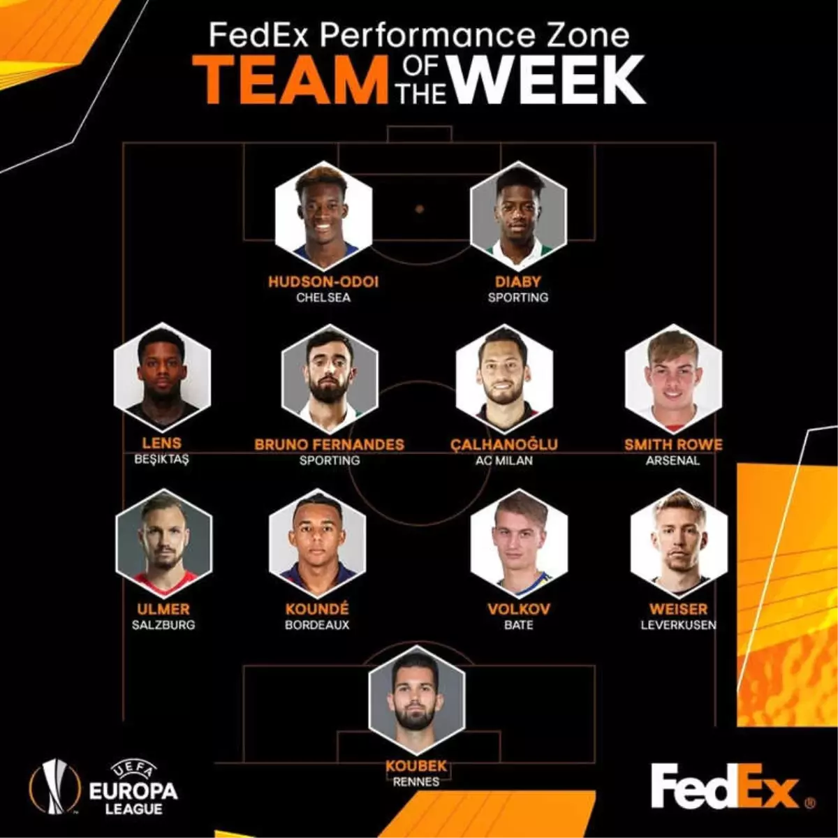 Hakan Çalhanoğlu ile Lens, UEFA Avrupa Ligi 11\'inde