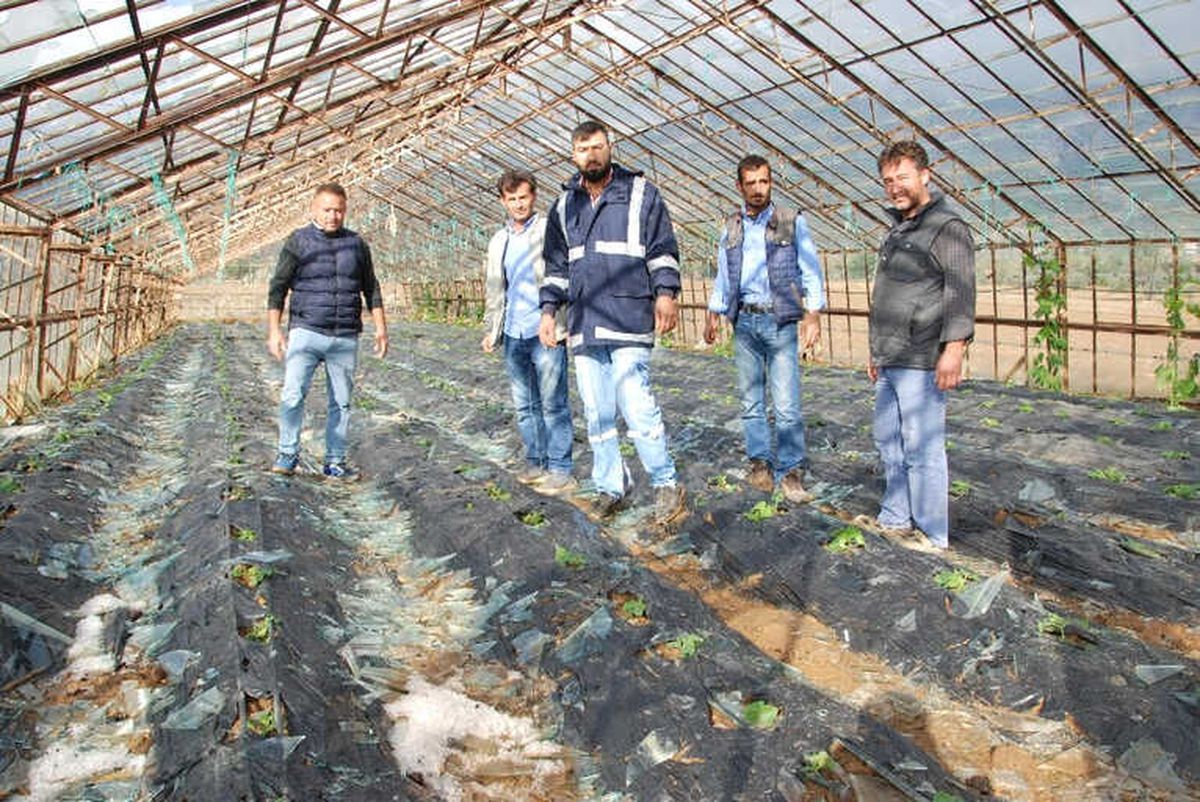 Mersin\'de Dolu Cam Seraları Yerle Bir Etti