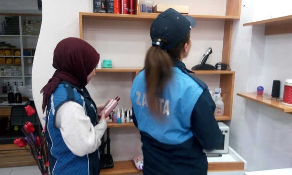 Zabıta Müdürlüğünden Bayan Kuaförlere Denetimi