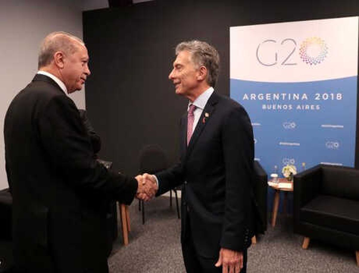 Cumhurbaşkanı Erdoğan, Arjantin Devlet Naşkanı Mauricio Macri ile Görüştü