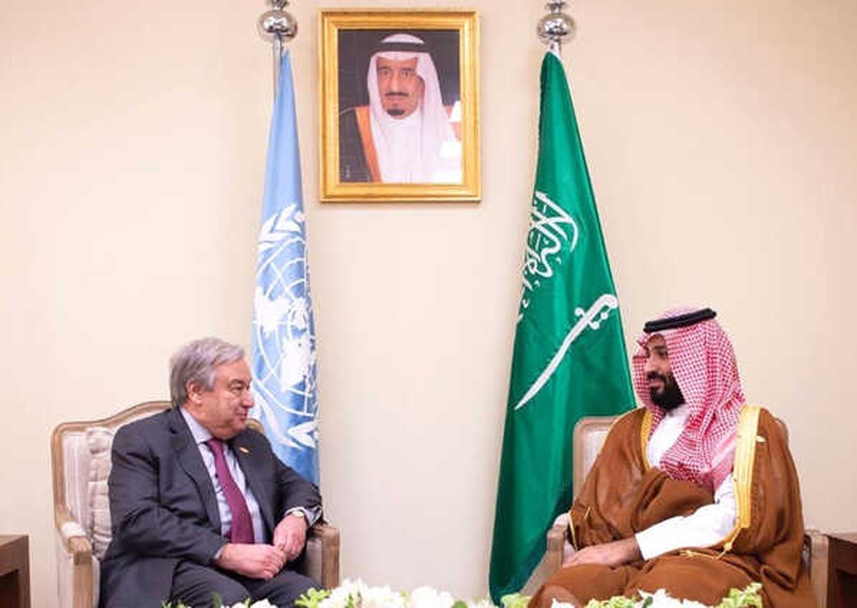 Suudi Arabistan Prensi Selman, BM Genel Sekreteri ile Görüştü
