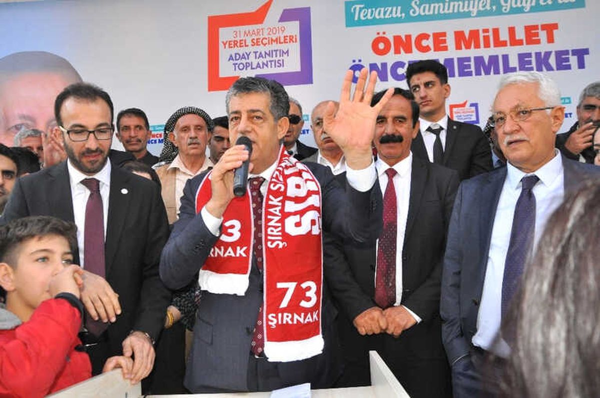 AK Parti Belediye Başkanı Adayı Yarka\'ya Şırnak\'ta Coşkulu Karşılama