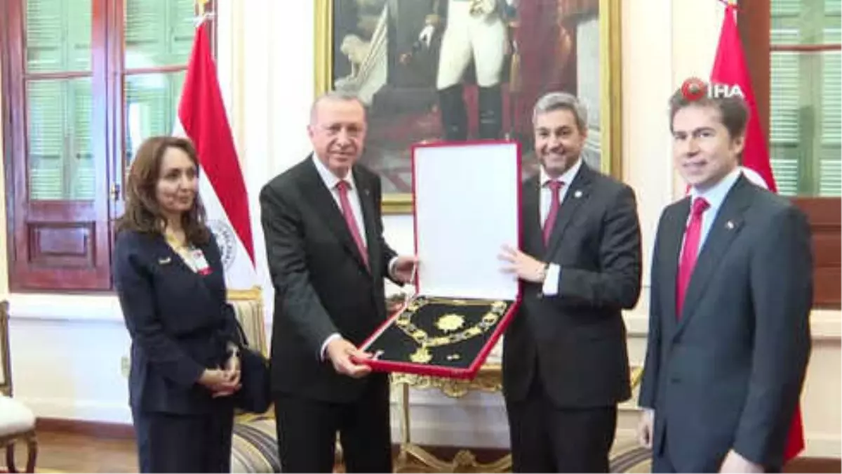 Cumhurbaşkanı Erdoğan\'a Paraguay Devlet Nişanı