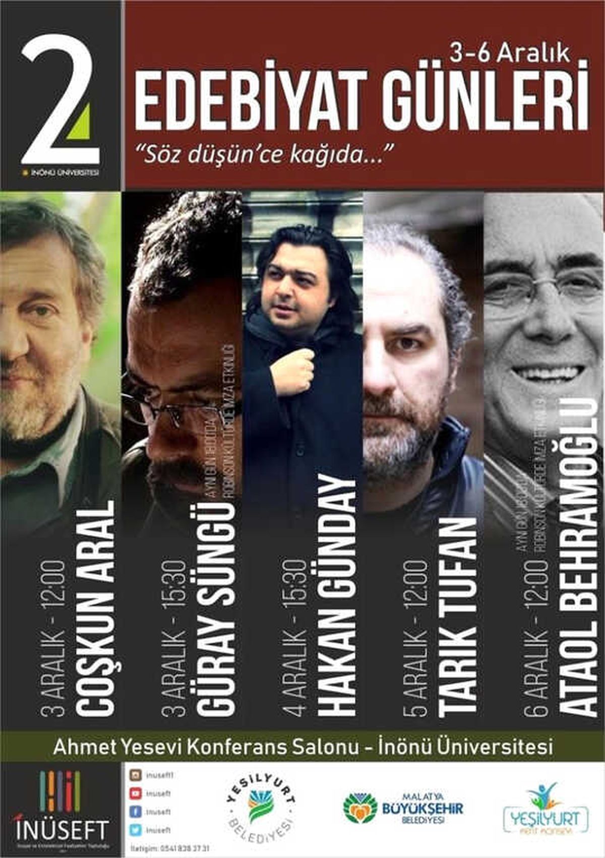 İnönü Üniversitesinde 2. Edebiyat Günleri
