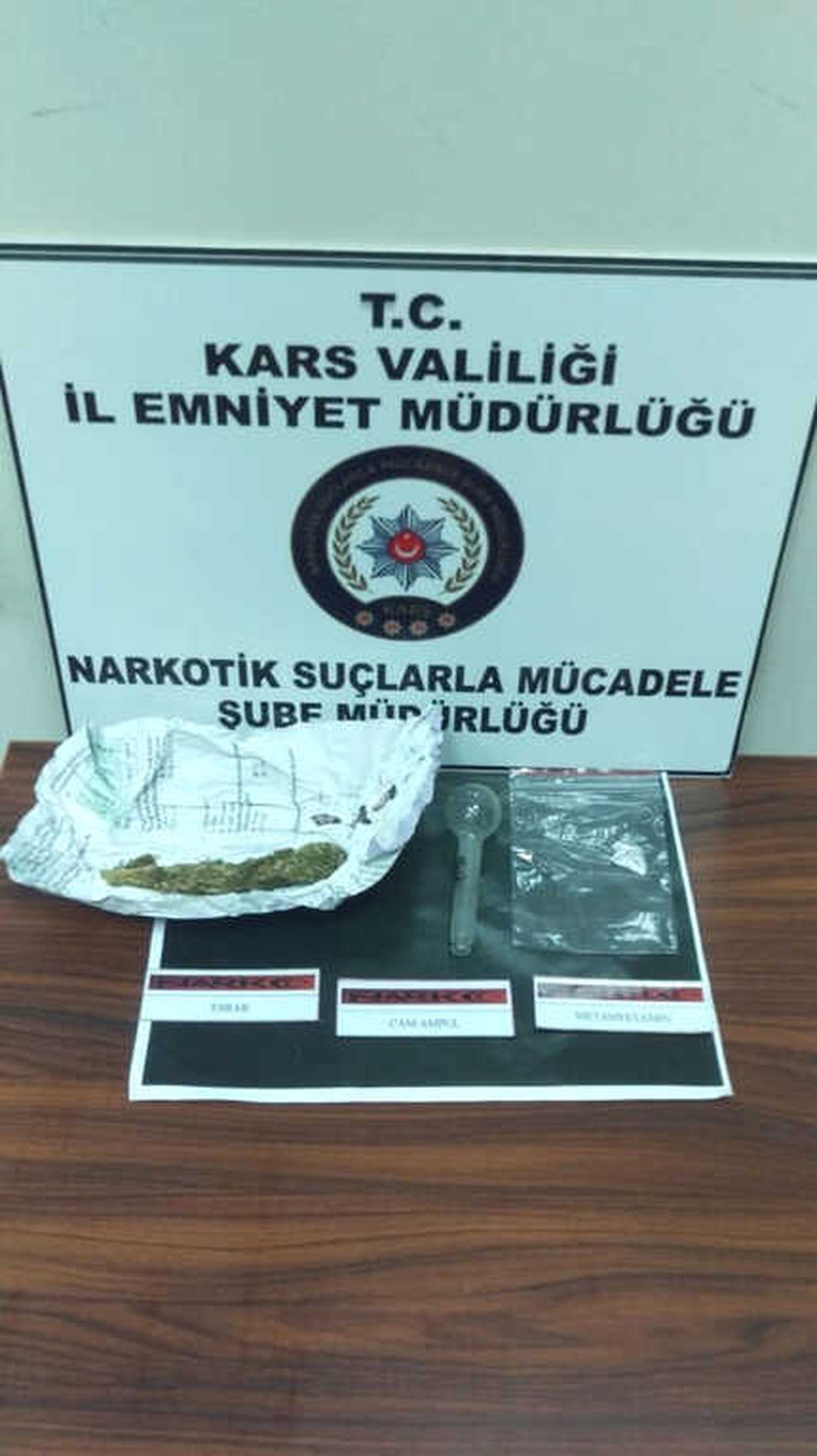 Kars\'ta Uyuşturucu Ele Geçirildi