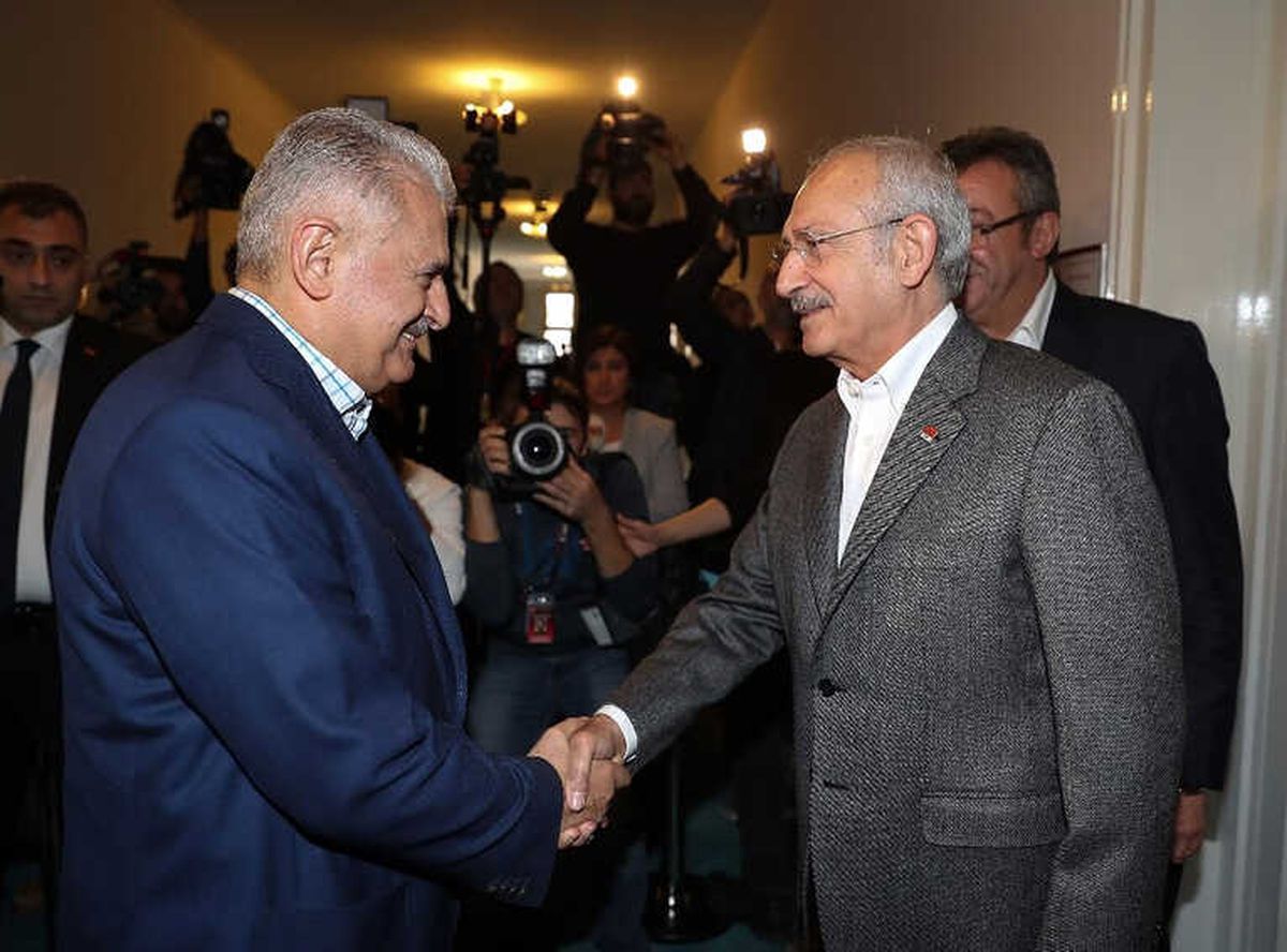 TBMM Başkanı Yıldırım, CHP Genel Başkanı Kılıçdaroğlu ile Görüştü