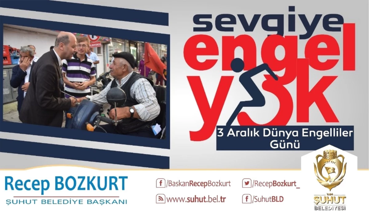 Başkan Bozkurt\'un 3 Aralık Dünya Engelliler Günü Mesajı