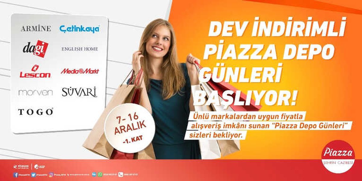 Piazza\'da Depo İndirim Günleri Başlıyor