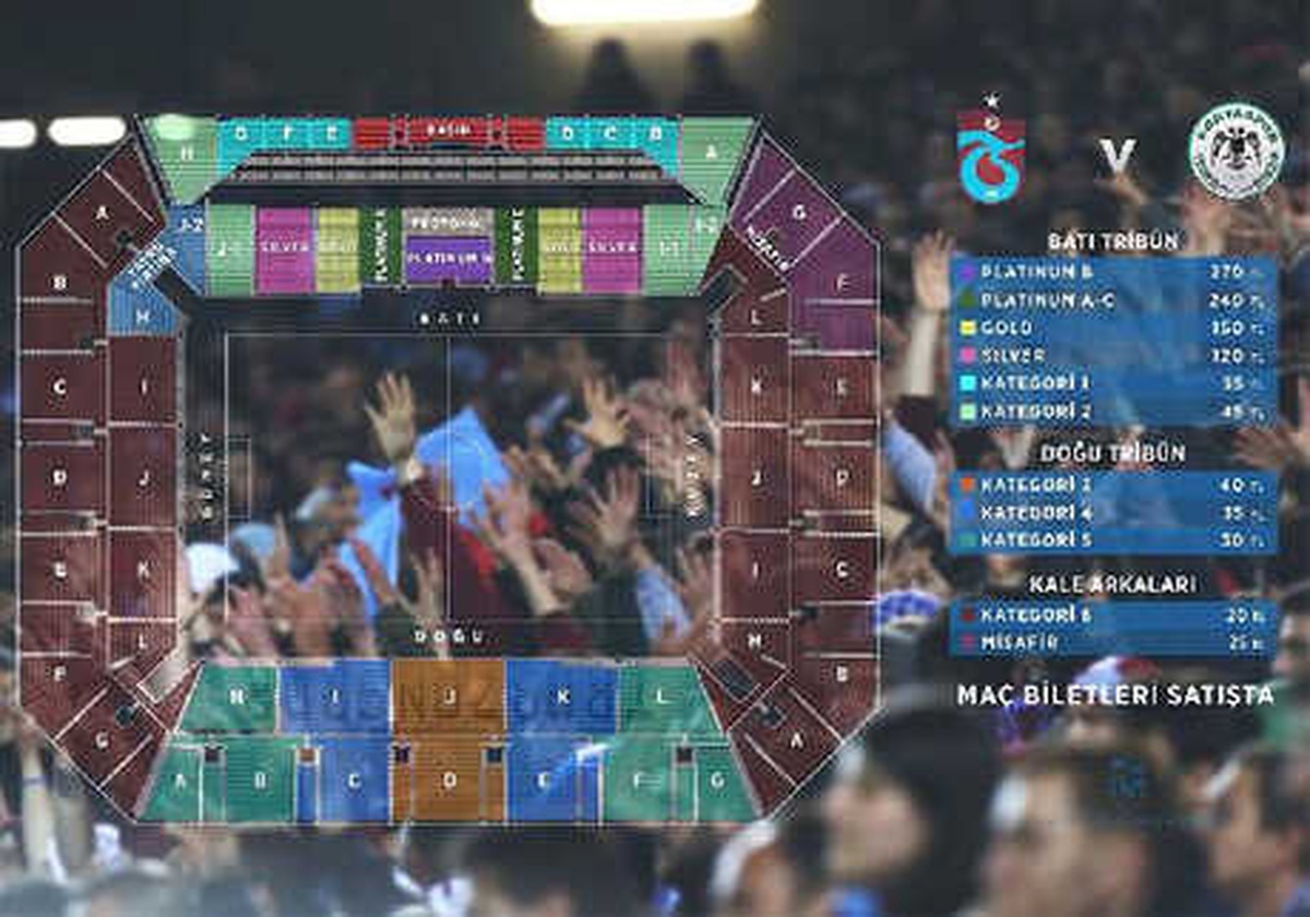 Trabzonspor\'da Konyaspor Maçı Biletleri Satışa Sunuldu