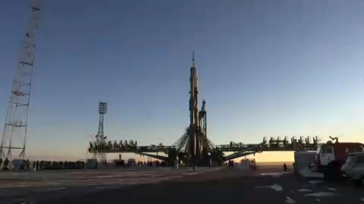 Uluslararası Uzay İstasyonu Ekibini Taşıyan Soyuz Ms-11\'in Fırlatılış Anı