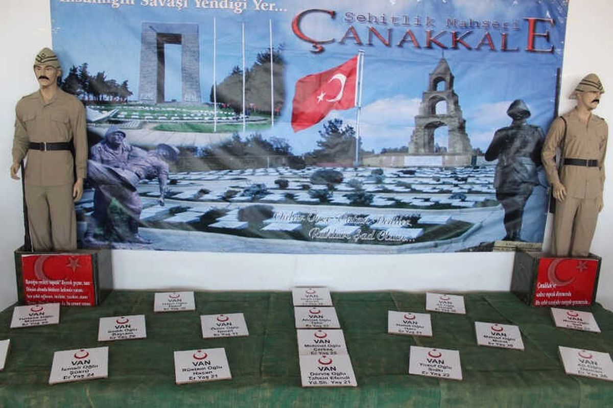 Van\'da \'Çanakkale Savaş Malzemeleri Müzesi\' Sergisi