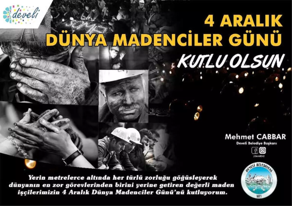 Başkan Cabbar\'ın 4 Aralık Dünya Madenciler Günü Mesajı