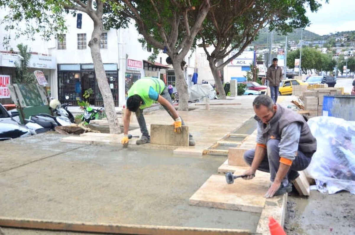 Bodrum İlçe Merkezinde Bakım Onarım Çalışmaları