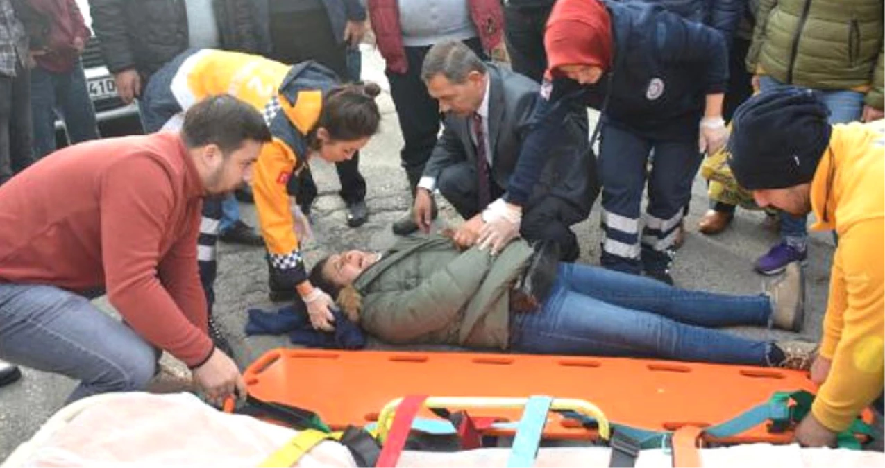 Yaralı Kadına İlk Müdahaleyi Ereğli Belediye Başkanı Hüseyin Uysal Yaptı