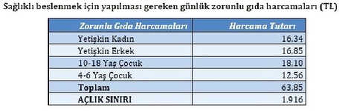 Bisam: Yoksulluk Sınırı Bir Yılda 1,215 Lira Yükseldi