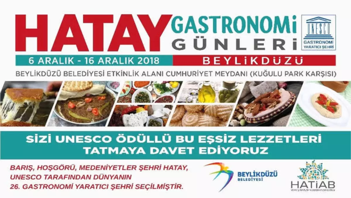 Hatay Gastronomi Günleri Başlıyor