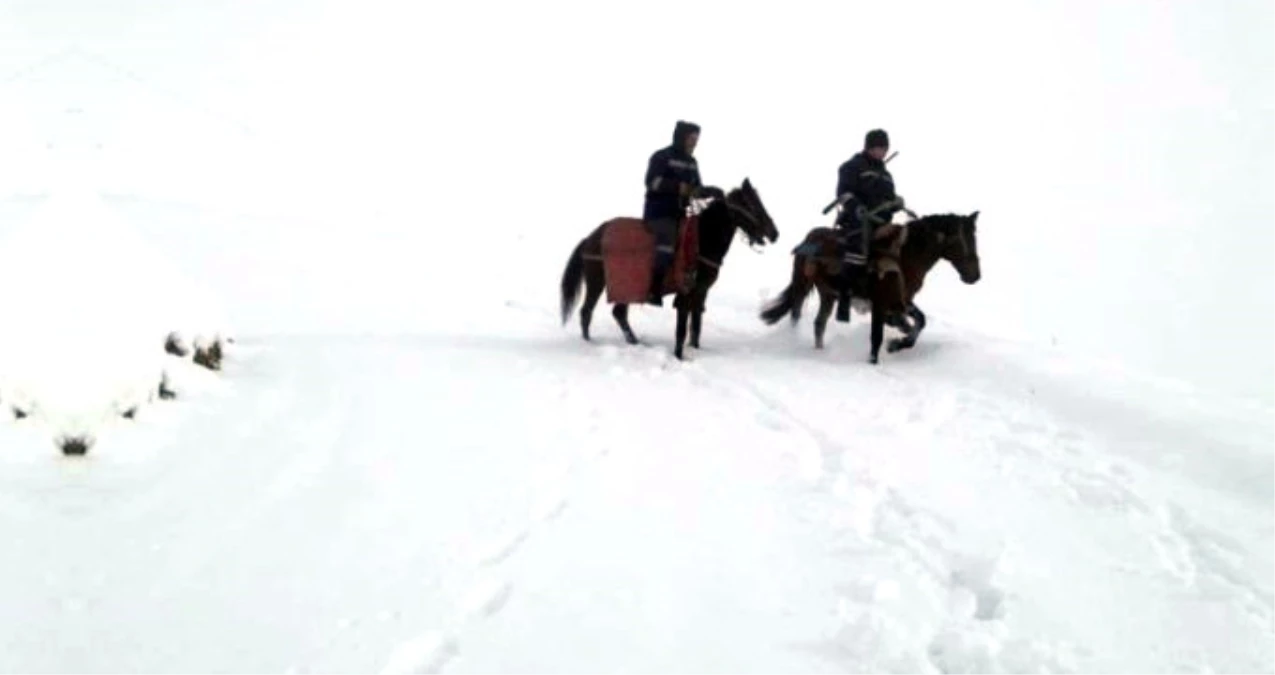 Vatandaşlar Karanlıkta Kalmasın Diye At Sırtında Karlı Dağları Aşıyorlar