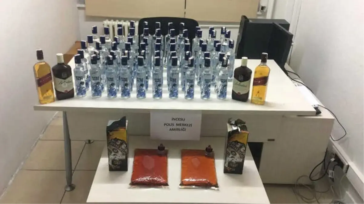 Yılbaşında Piyasa Sürülecek 67 Adet Kaçak İçki Ele Geçirildi