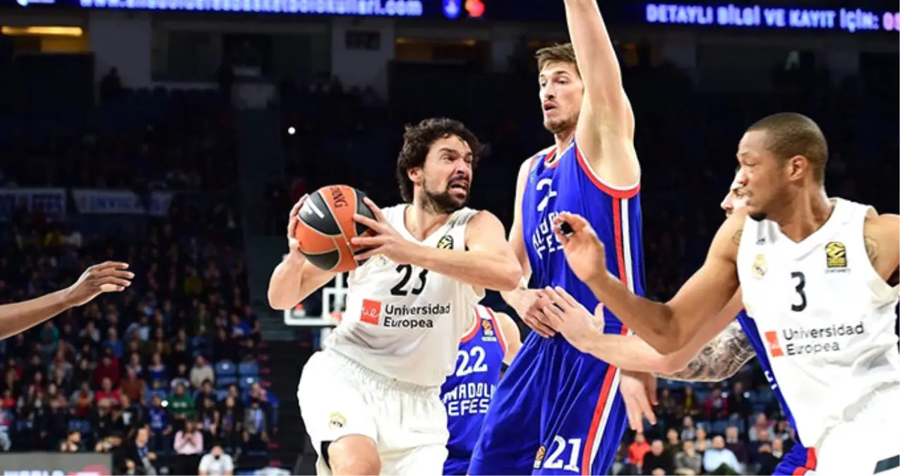 Anadolu Efes, Sahasında Konuk Ettiği Real Madrid\'e 84-82 Mağlup Oldu