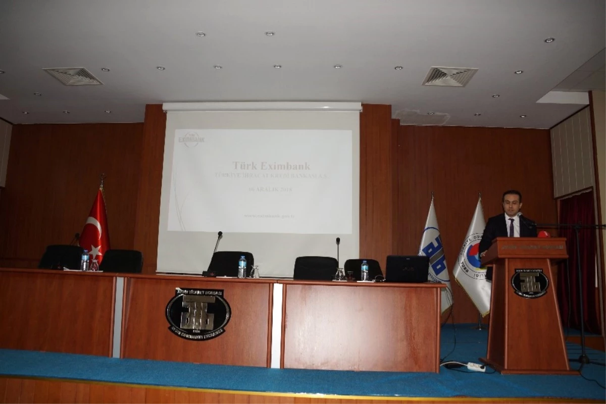 Atb\'de Eximbank Bilgilendirme Toplantısı Yapıldı