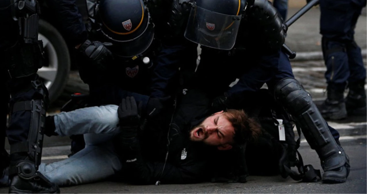 Paris\'te Beklenen Çatışma Başladı! 700\'ün Üzerinde Eylemci Gözaltına Alındı