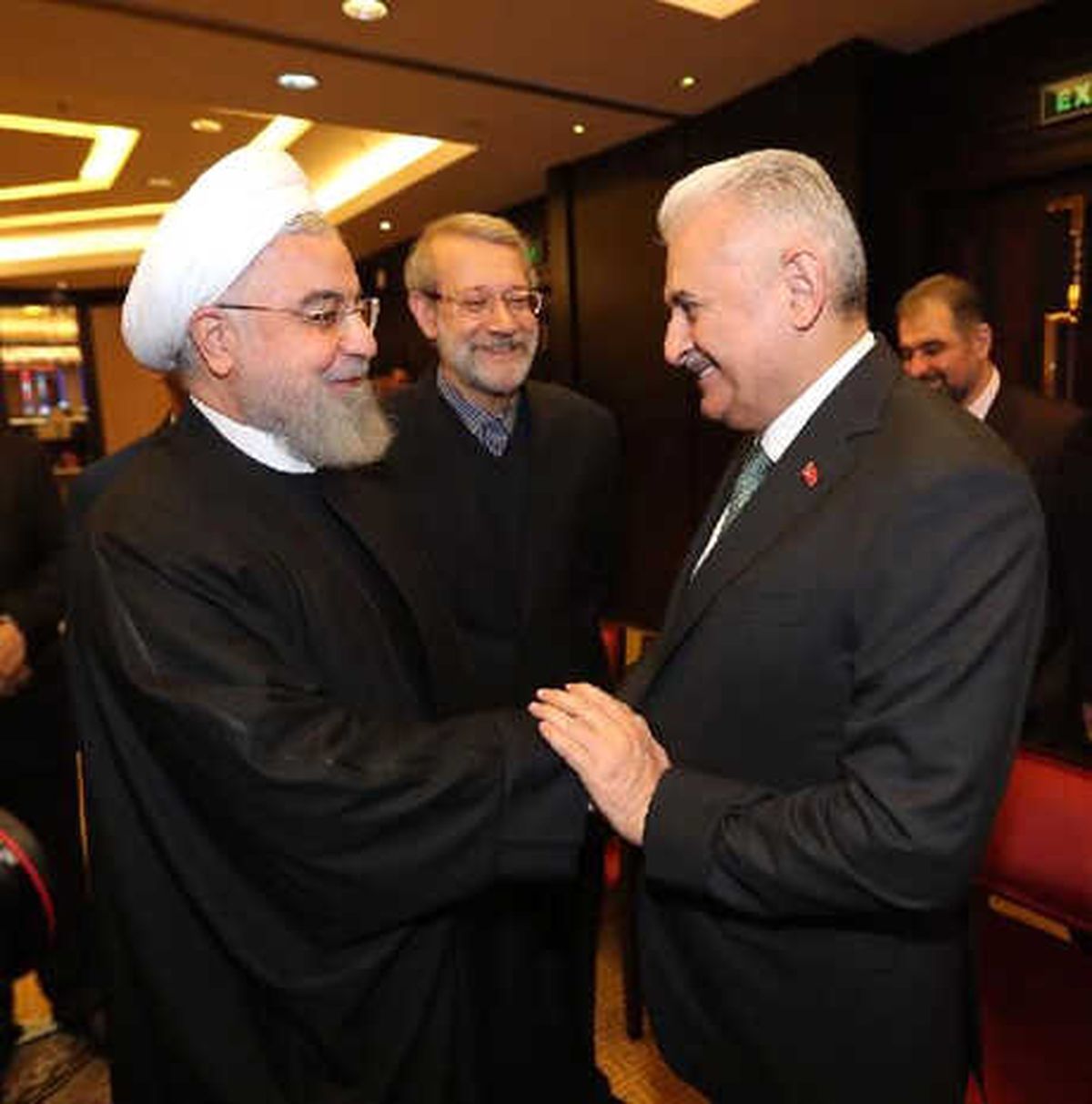 TBMM Başkanı Yıldırım, Ruhani ile Görüştü