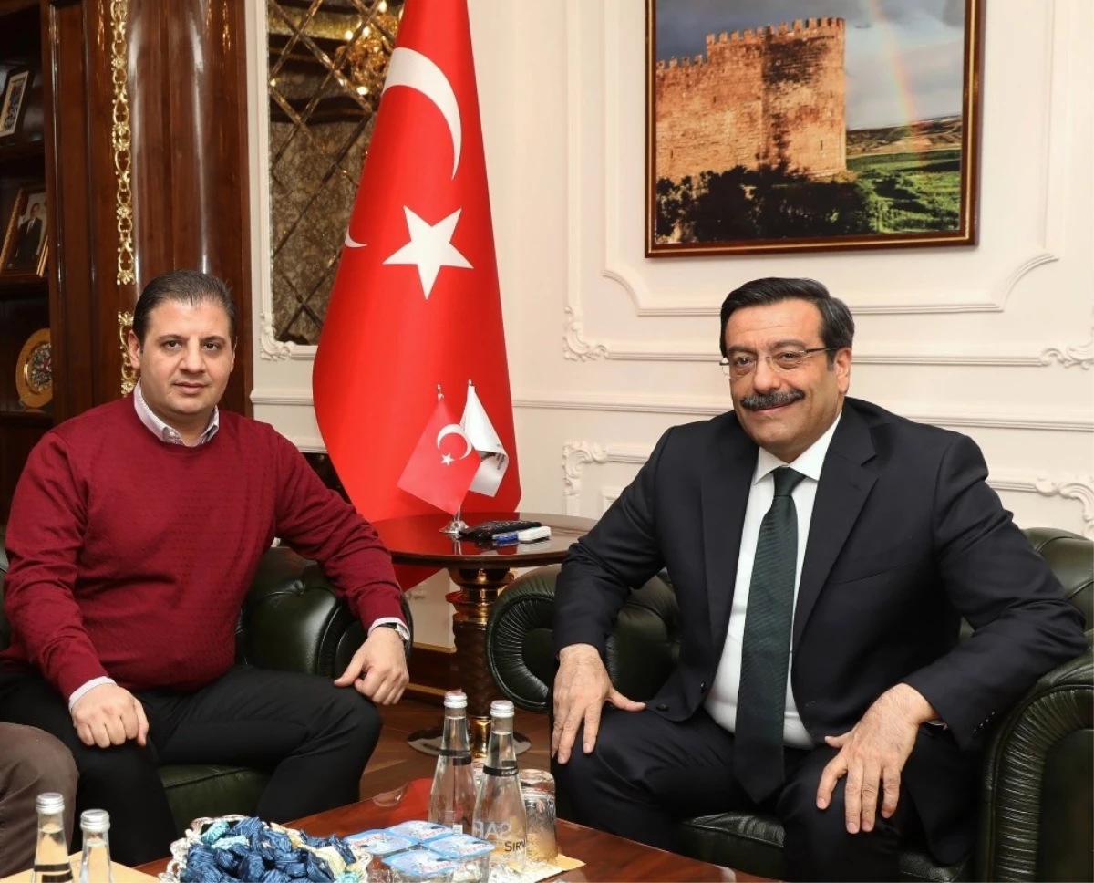 Amed ve Diyarbekirspor\'dan Başkan Atilla\'ya Ziyaret