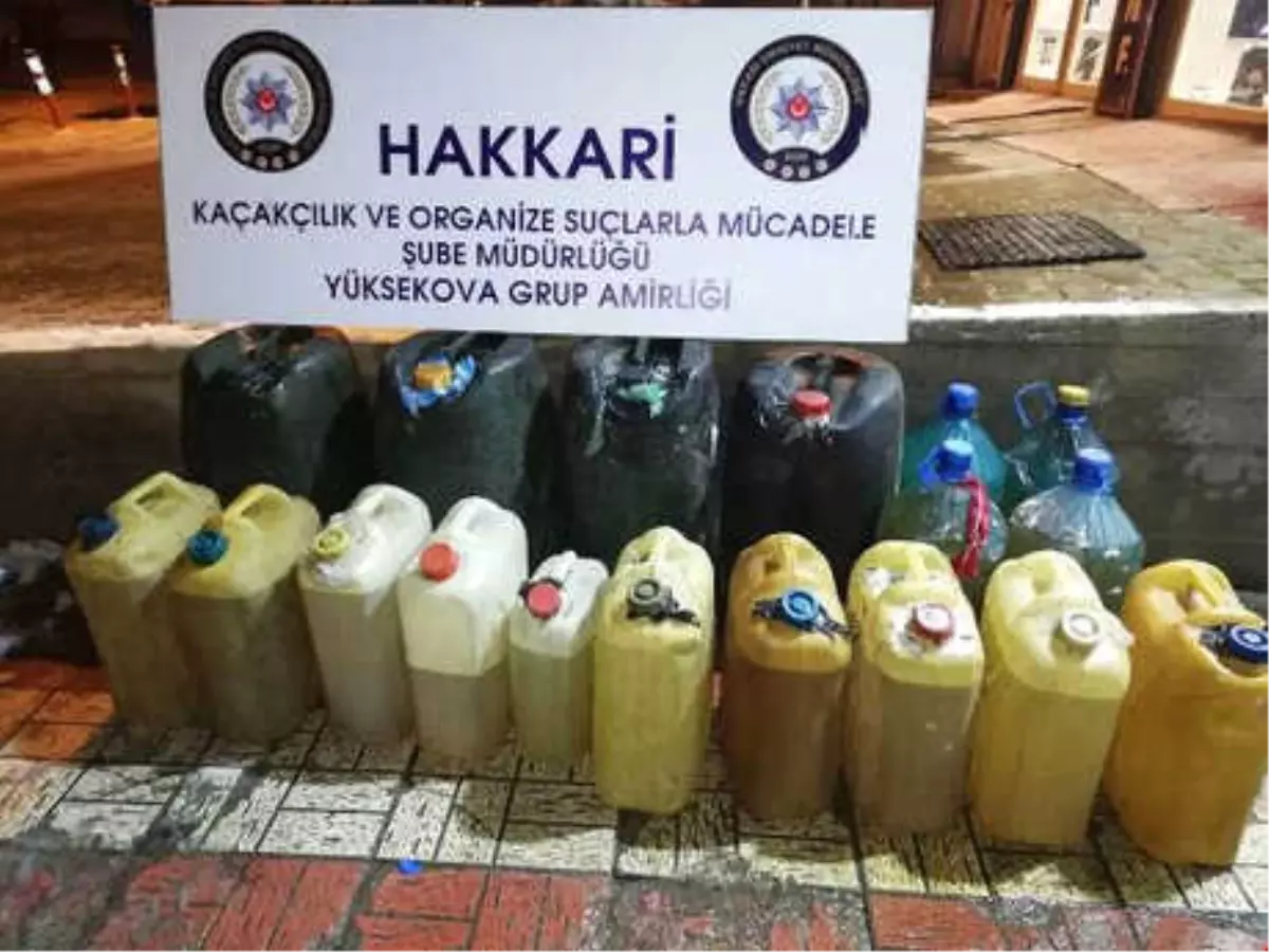 Hakkari\'de Kaçak Sigara ve Akaryakıt Ele Geçirildi