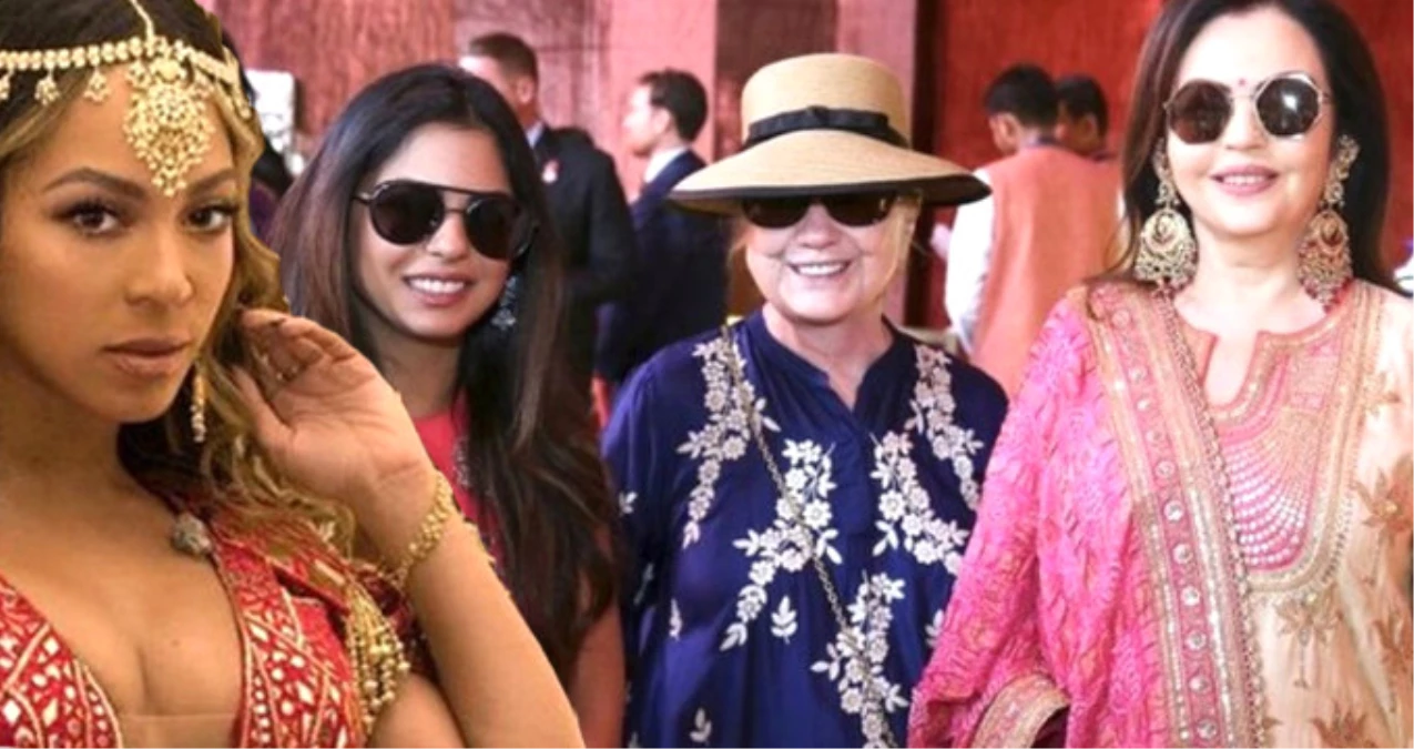 Hindistan\'da Yılın Düğünü: Beyonce Sahnede, Hillary Clinton Konuklar Arasında