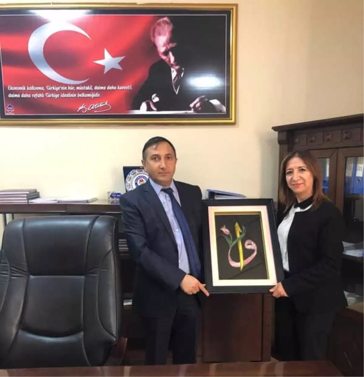 Adem Müdiresi Özcan\'dan Sydv Müdürü Özdil\'e Ziyaret