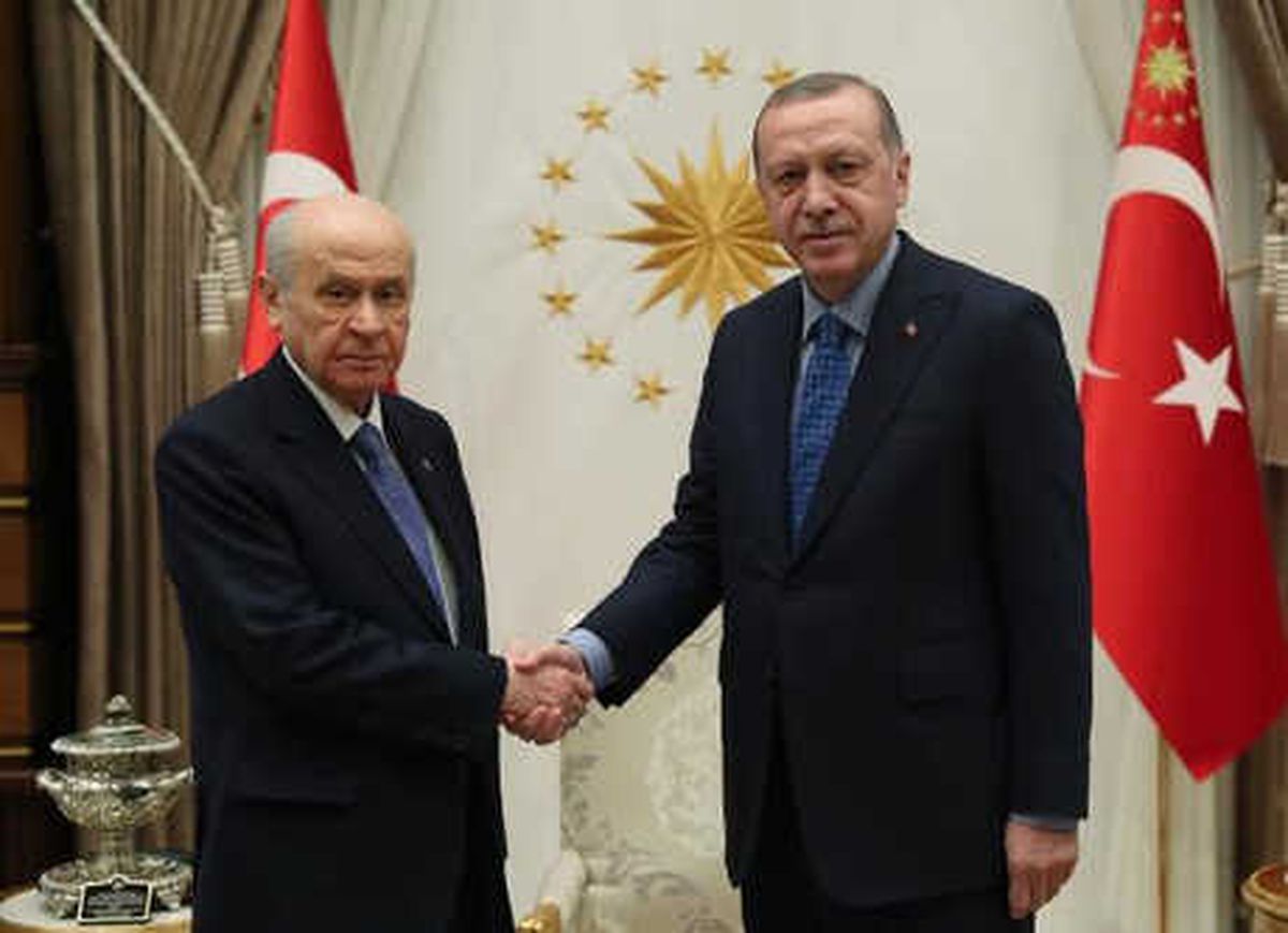 Erdoğan ve Bahçeli\'nin Görüşmesi Başladı