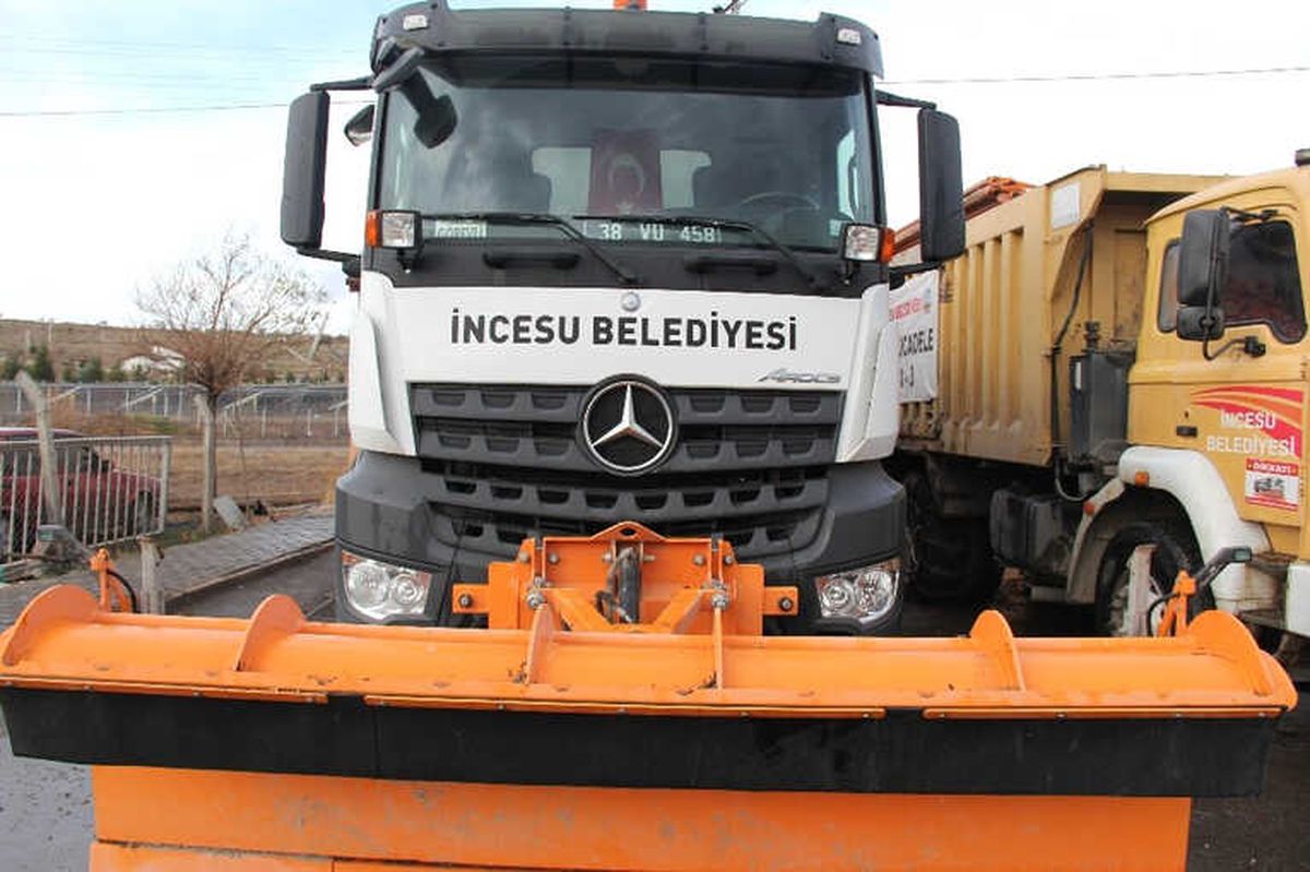İncesu Belediyesi Karla Mücadeleye Hazır